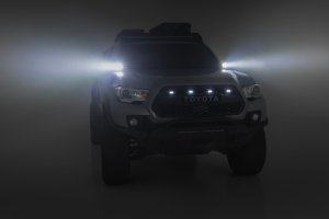 Toyota Tacoma LED Light Kit - Ditch Mount - Rough Country - Spot - Black - '16-'23